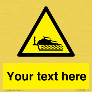 Custom warning grounding cruiser on lock cill